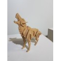 Lobo 3d Em Mdf